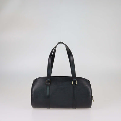 Louis Vuitton Black Epi Leather Soufflot Satchel