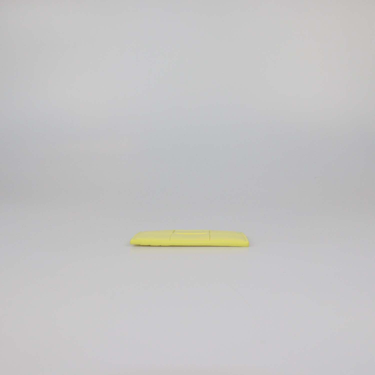 Bottega Veneta Yellow Intreccio Leather Cassette Card Case