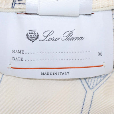 Loro Piana Cream Silk Aperitivo Print Bowling Shirt & Short Set
