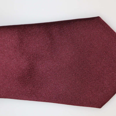 Christian Dior Burgundy Silk Tie