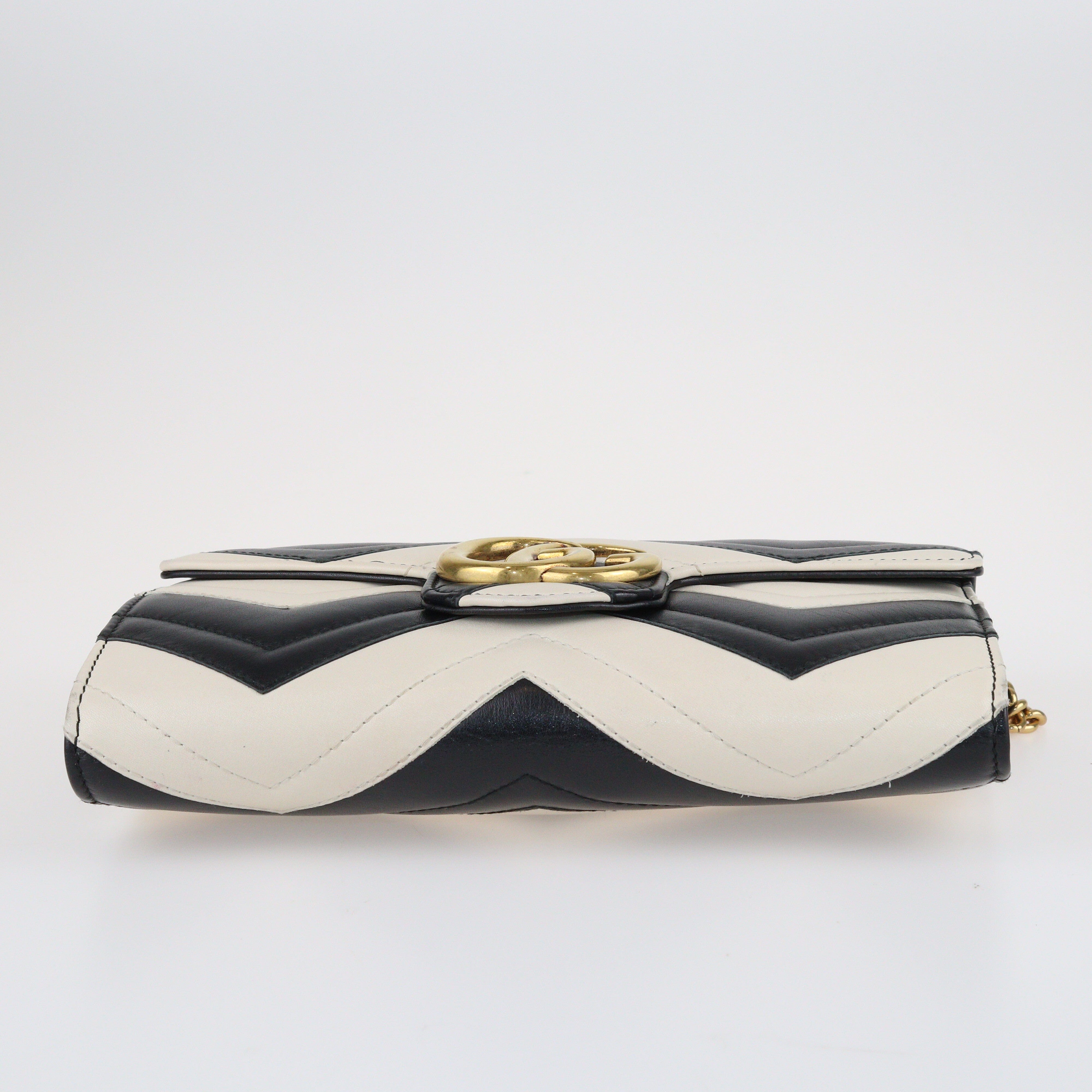 Black/Off-White GG Marmont Matelasse Mini Bag Bags Gucci 
