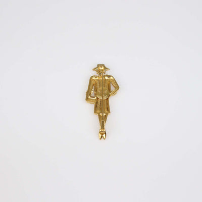 Chanel Gold Plated Coco Mademoiselle Pin Brooch
