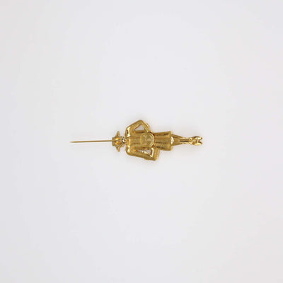 Chanel Gold Plated Coco Mademoiselle Pin Brooch