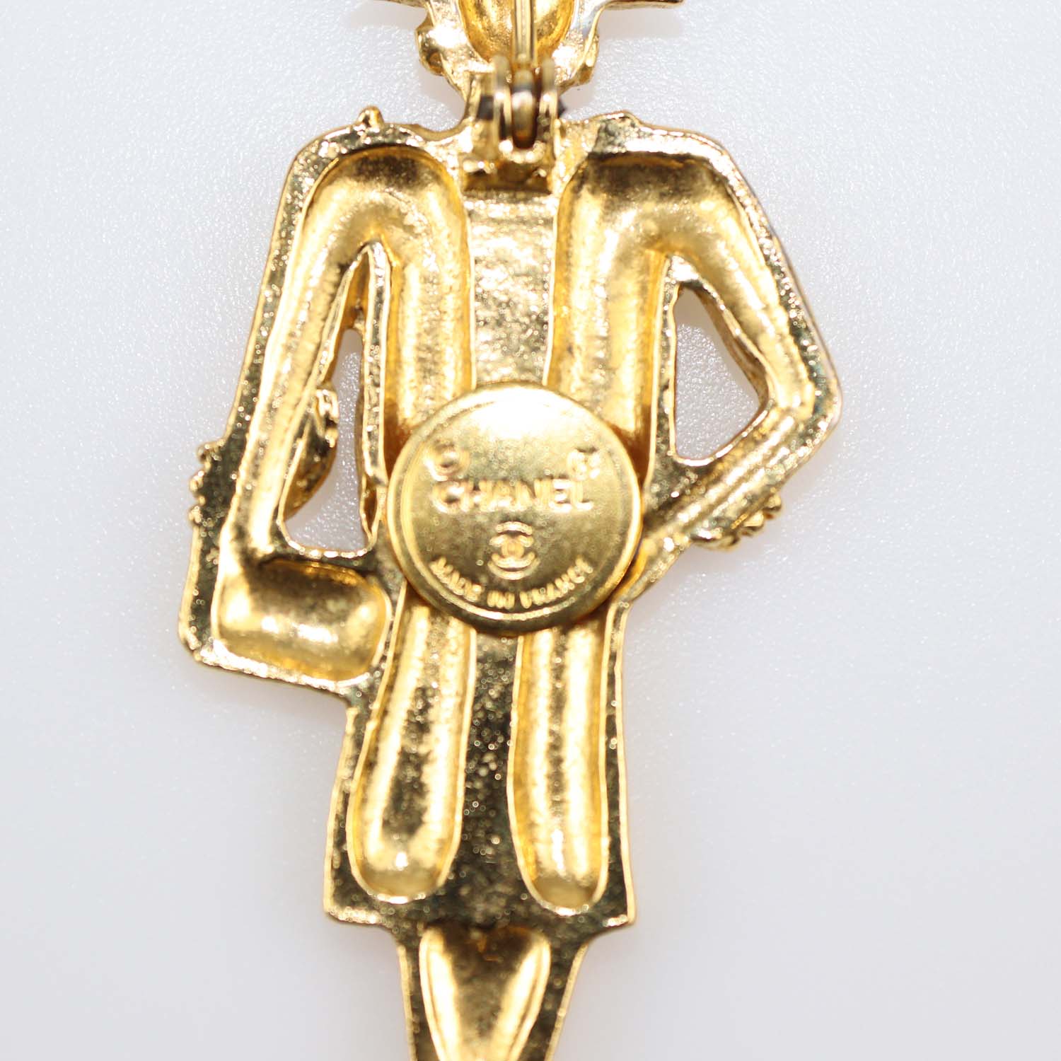 Chanel Gold Plated Coco Mademoiselle Pin Brooch
