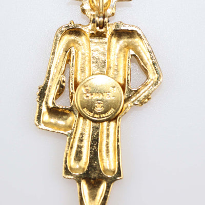 Chanel Gold Plated Coco Mademoiselle Pin Brooch