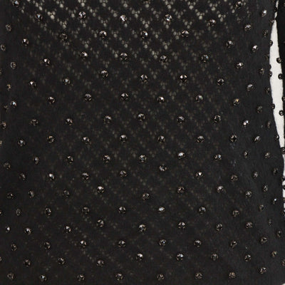 Max Mara Studio Black Mohair Rally Embellished Sweater
