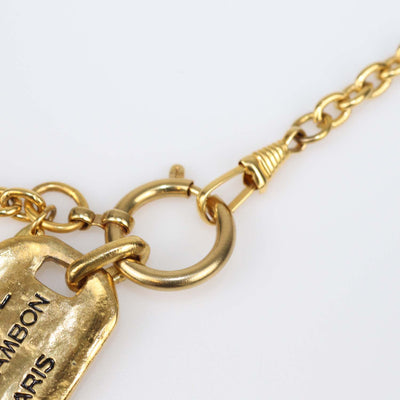 Chanel Gold Plated 31 Rue Cambon Plaque Pendant Necklace