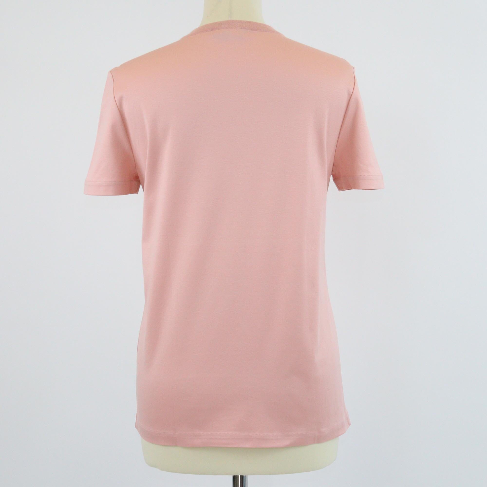 Loro Piana Fluffy Pink Logo Embroidered My-T T-Shirt Womens Loro Piana 