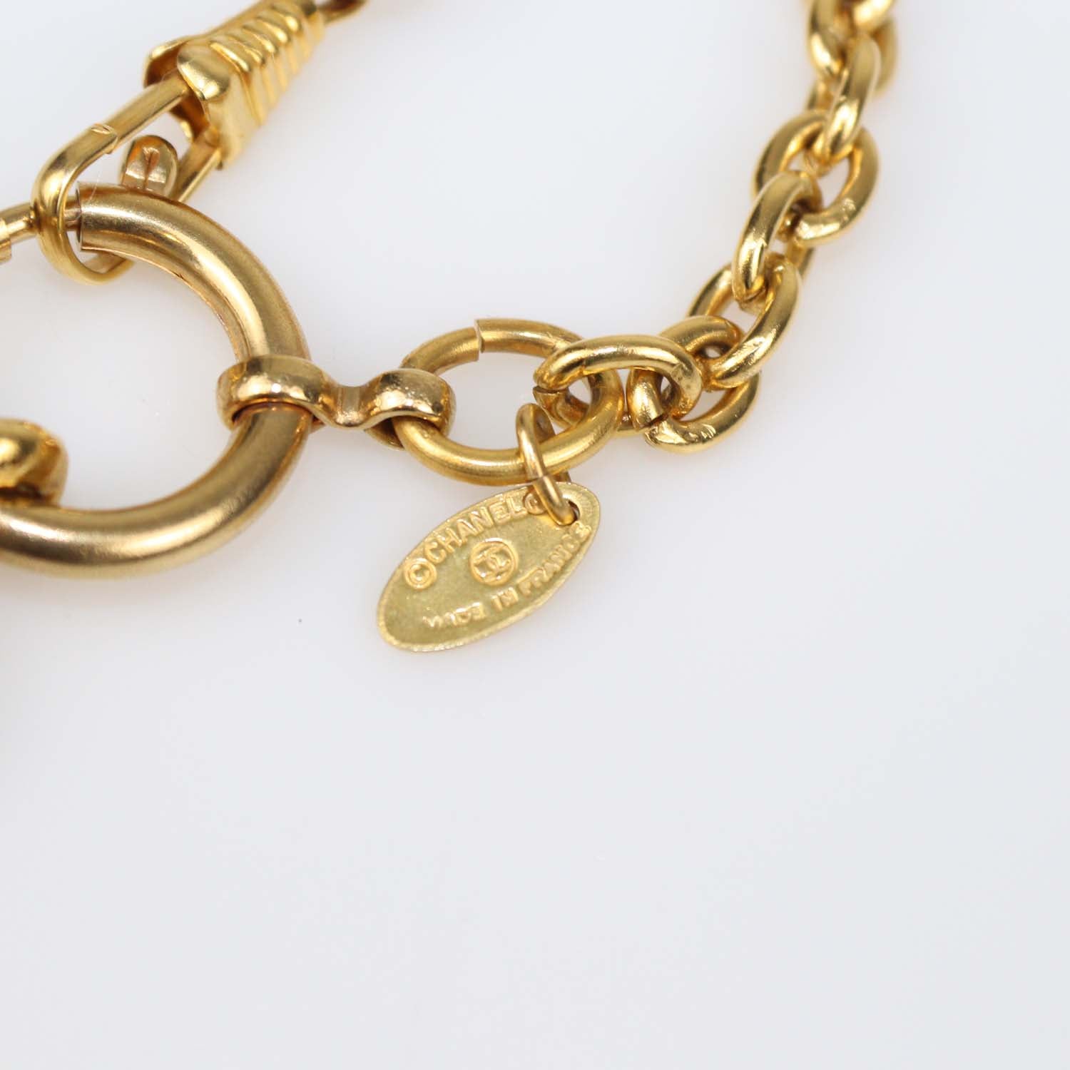 Chanel Gold Plated 31 Rue Cambon Plaque Pendant Necklace