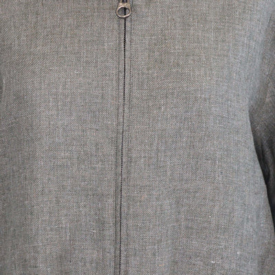 Loro Piana Light Green Linen Rain System Bomber Jacket
