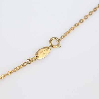 Chanel Gold Plated Metal CC Pendant Necklace