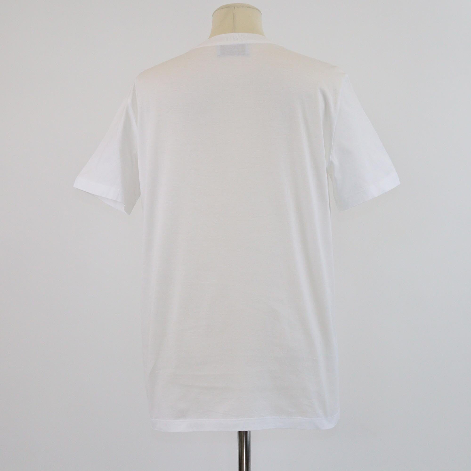 Prada White Logo Patched Detail Short Sleeve T-Shirt Womens Prada 