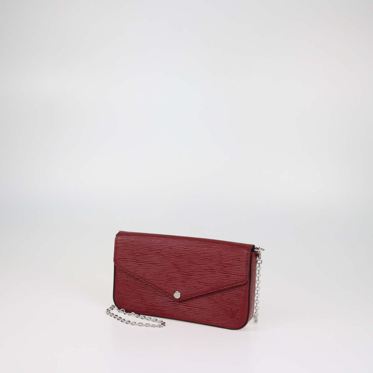 Louis Vuitton Red Epi Leather Pochette Felicie Bag
