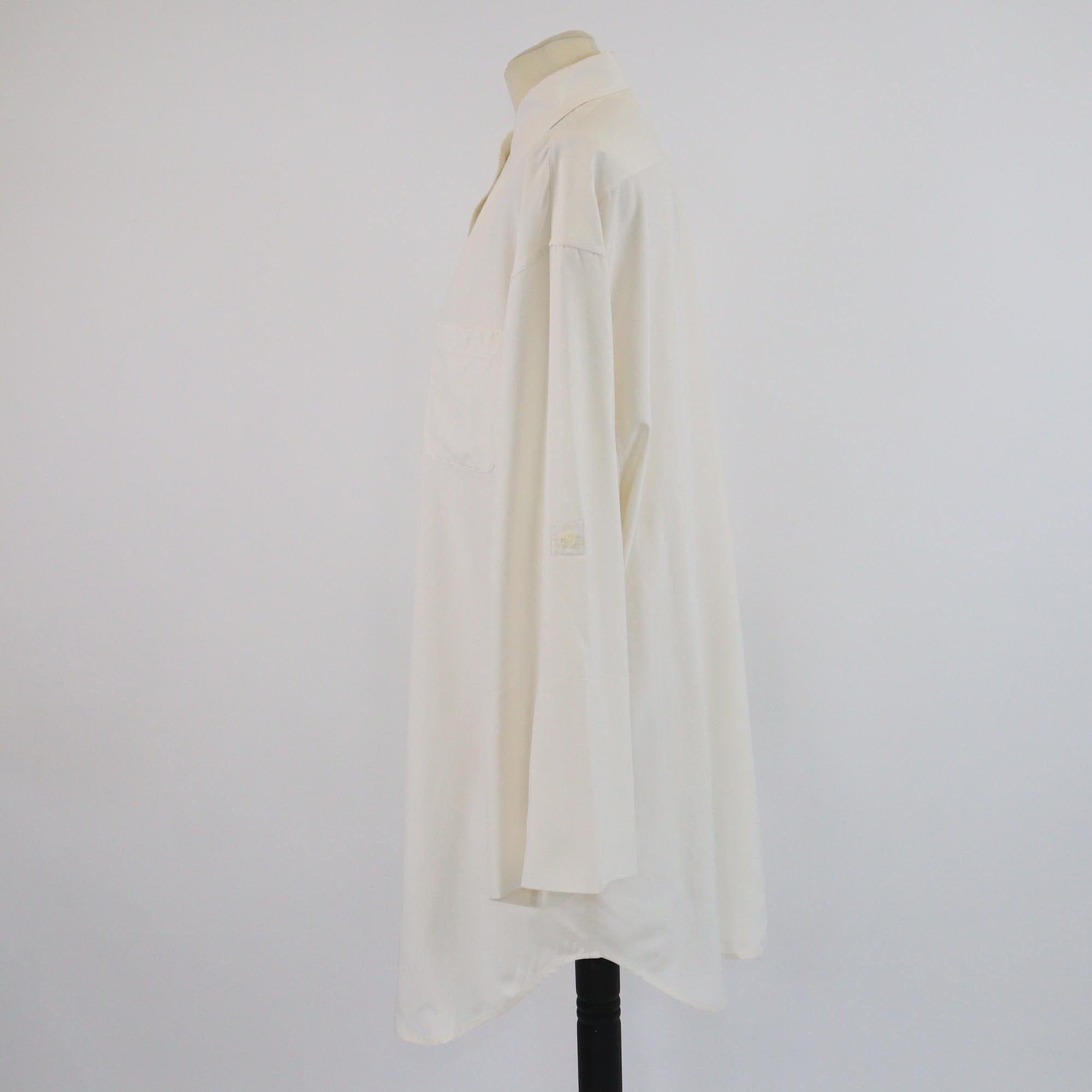 Loro Piana Cream Kristen Japanese Dyed Oversized Long Sleeve Shirt Womens Loro Piana 