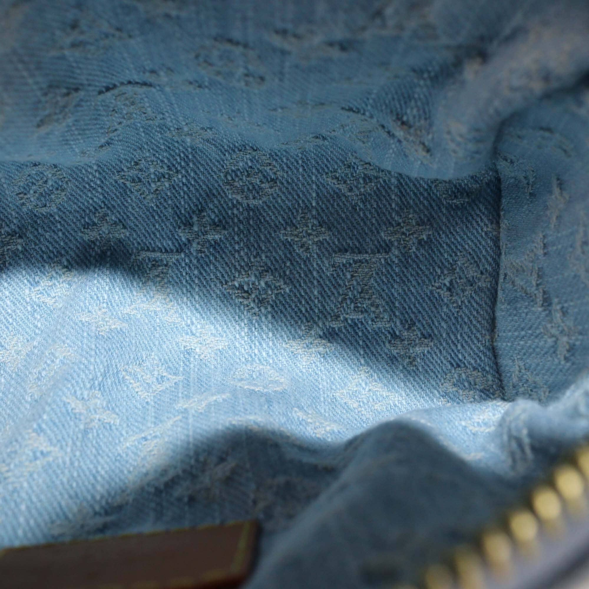 Louis Vuitton Sky Blue Denim Monogram Nano Speedy Bag Womens Louis Vuitton 