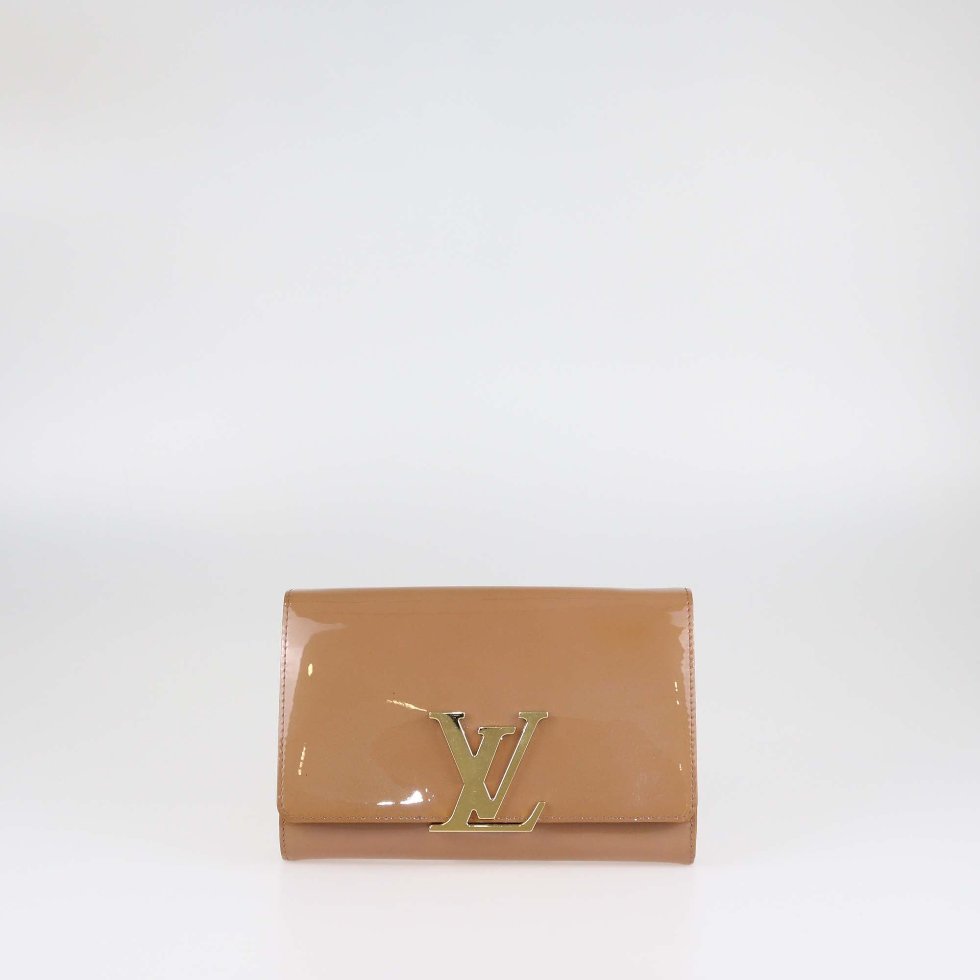 Louis Vuitton Rose Velours Vernis Louise Clutch