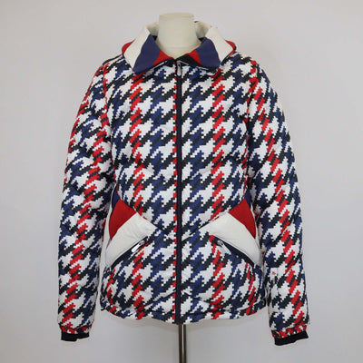 Perfect Moment Multicolor Nylon Houndstooth Apres Duvet Ski jacket