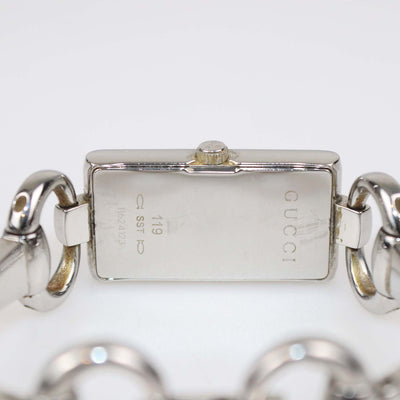 Gucci SIlver Stainless Steel Tornabouni Watch 17mm