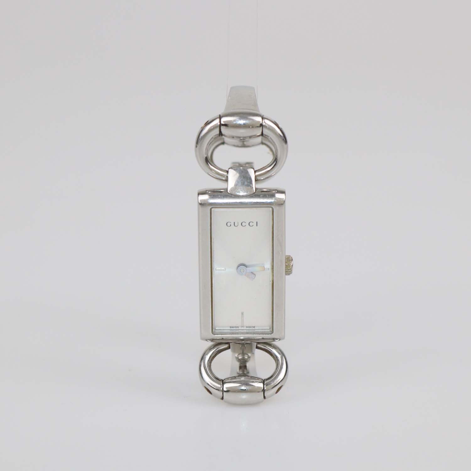 Gucci SIlver Stainless Steel Tornabouni Watch 17mm