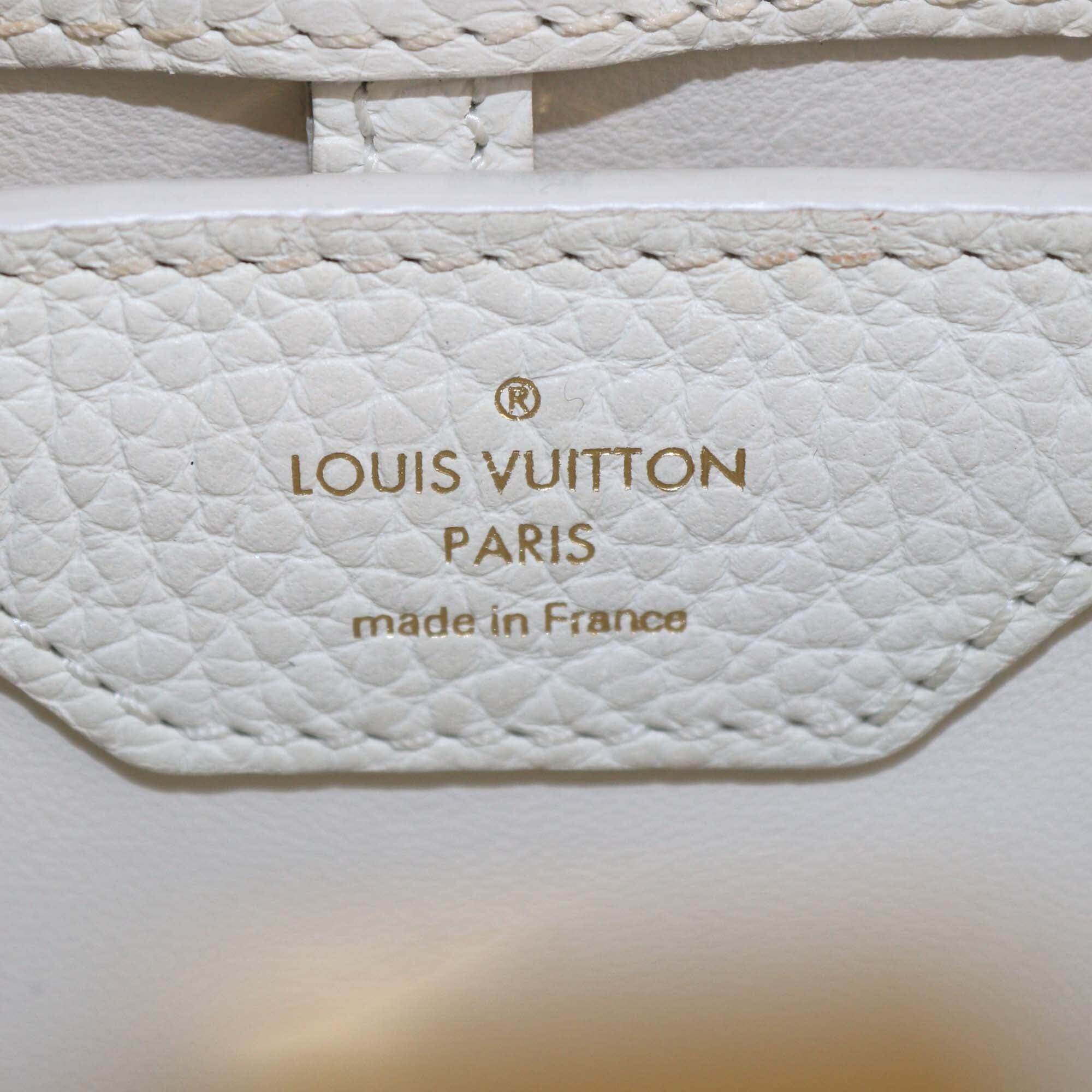 Louis Vuitton White Capucines BB Bag Womens Louis Vuitton 