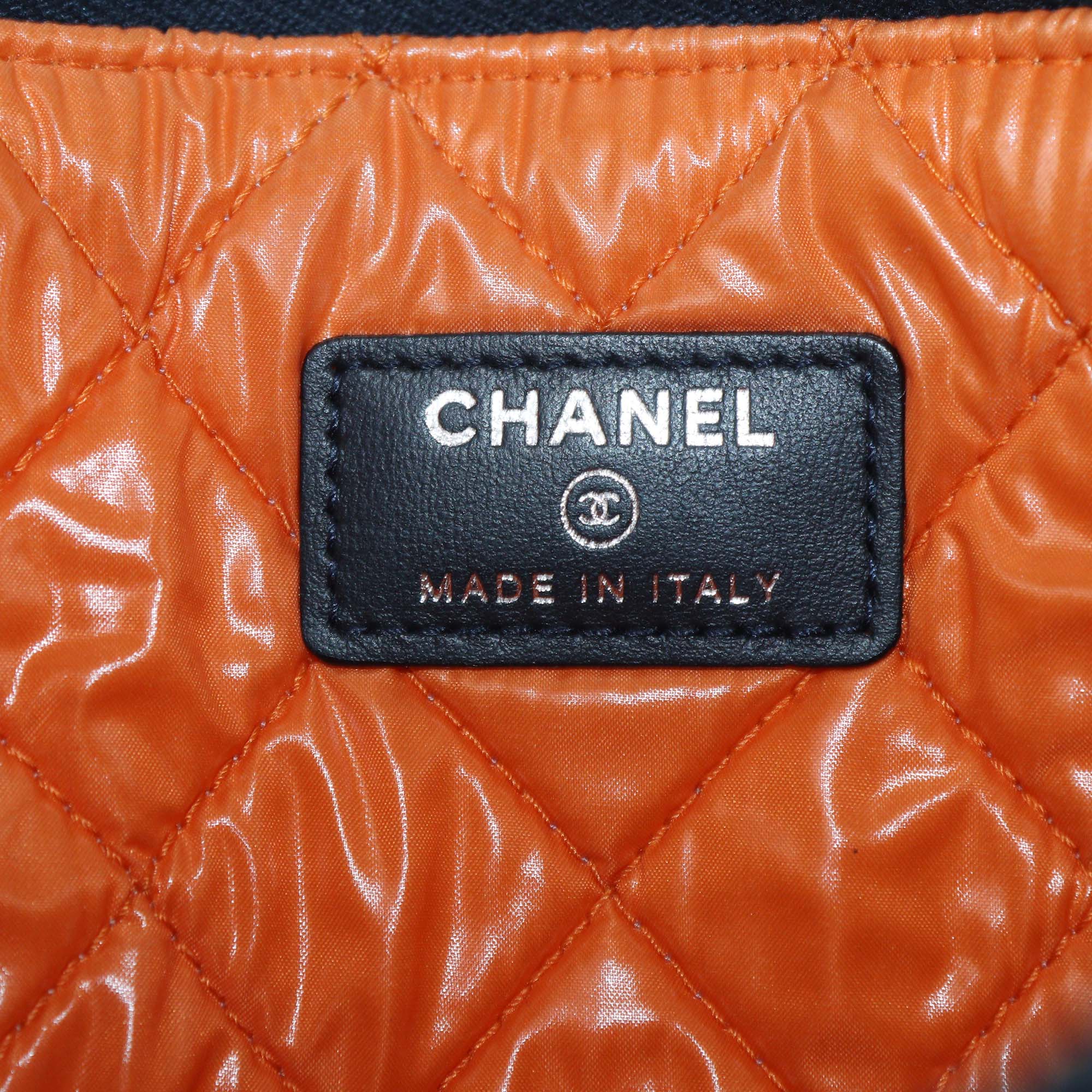 Chanel Blue Medium Denim Deauville O Case Clutch