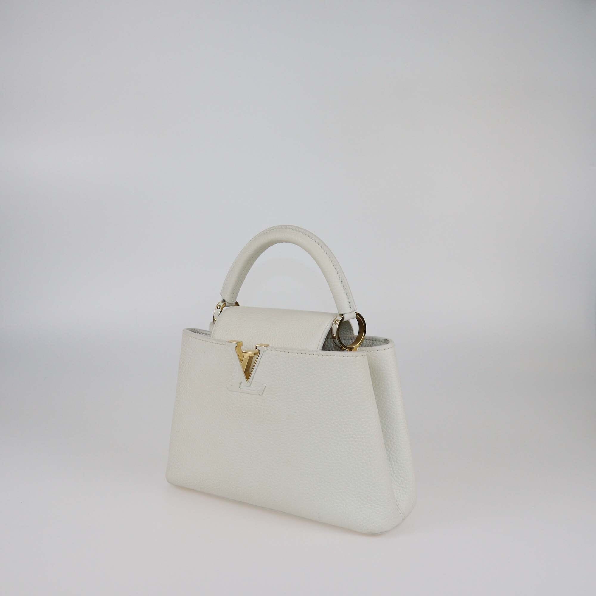 Louis Vuitton White Capucines BB Bag Womens Louis Vuitton 