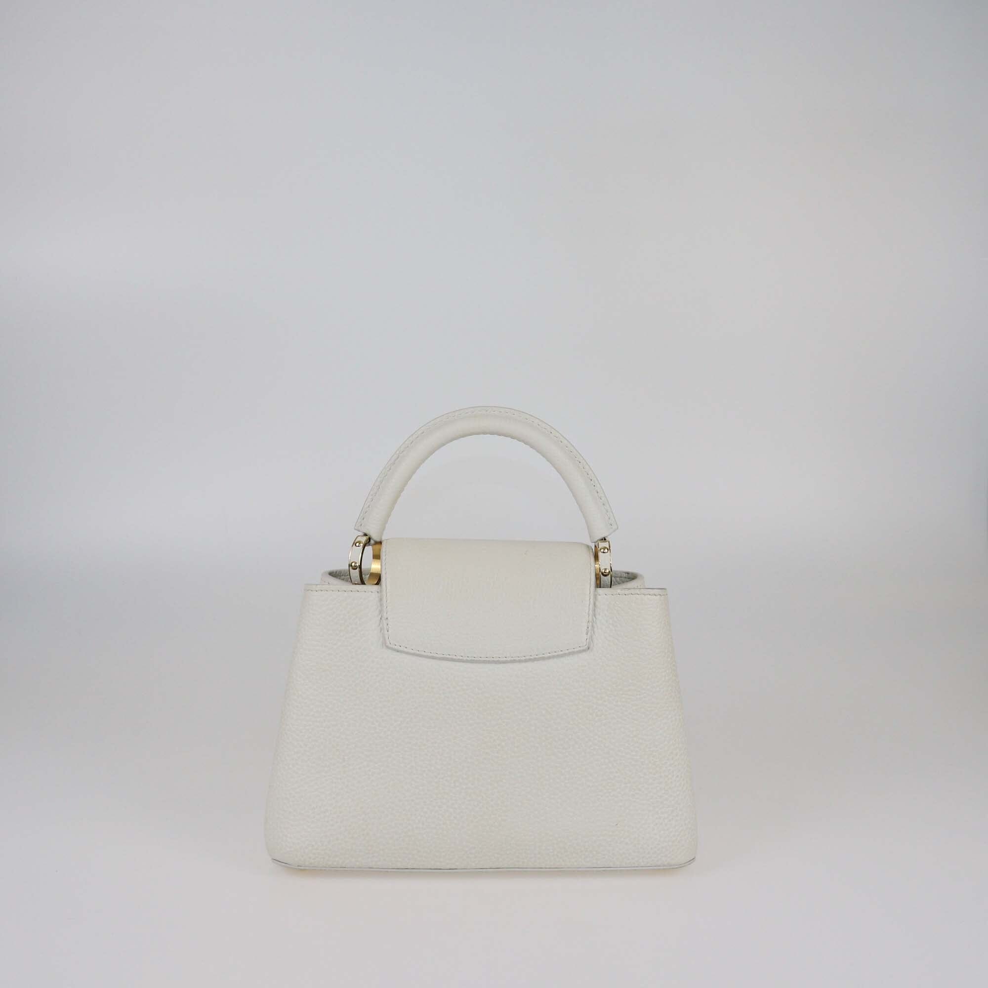 Louis Vuitton White Capucines BB Bag Womens Louis Vuitton 