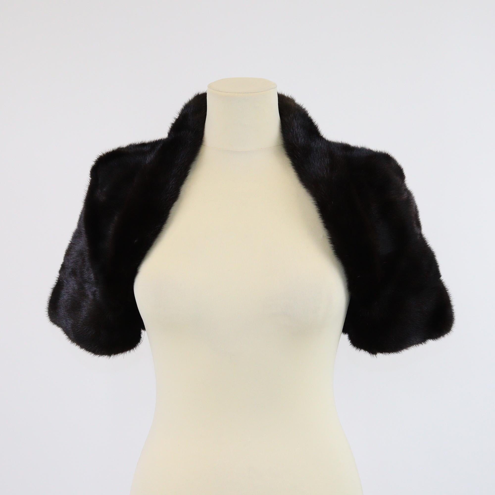 J. Mendel Black Fur Vest Womens J. Mendel 