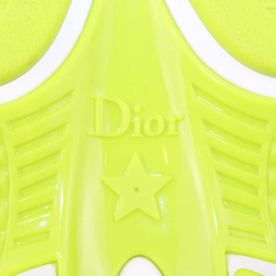 Christian Dior White, Yellow Green Technical Mesh Dior Chrono Sneakers