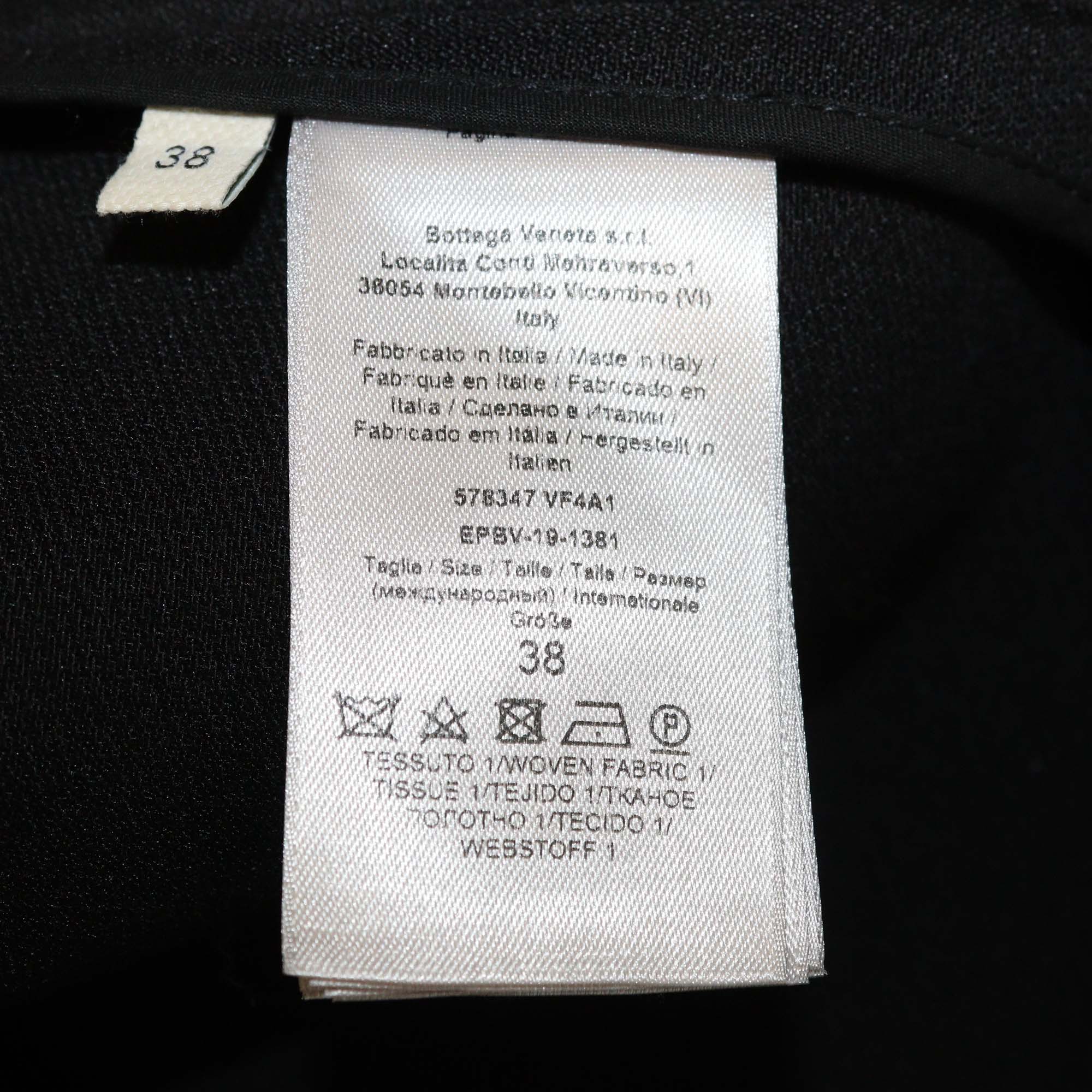 Bottega Veneta Black Wool Blend Double Breasted Blazer