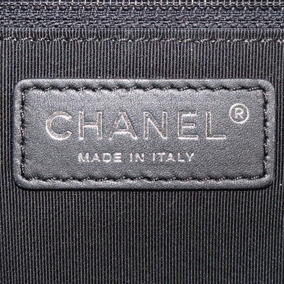 Chanel Blue, White Printed Canvas and Caviar Airlines Round Trip Bowling Bag