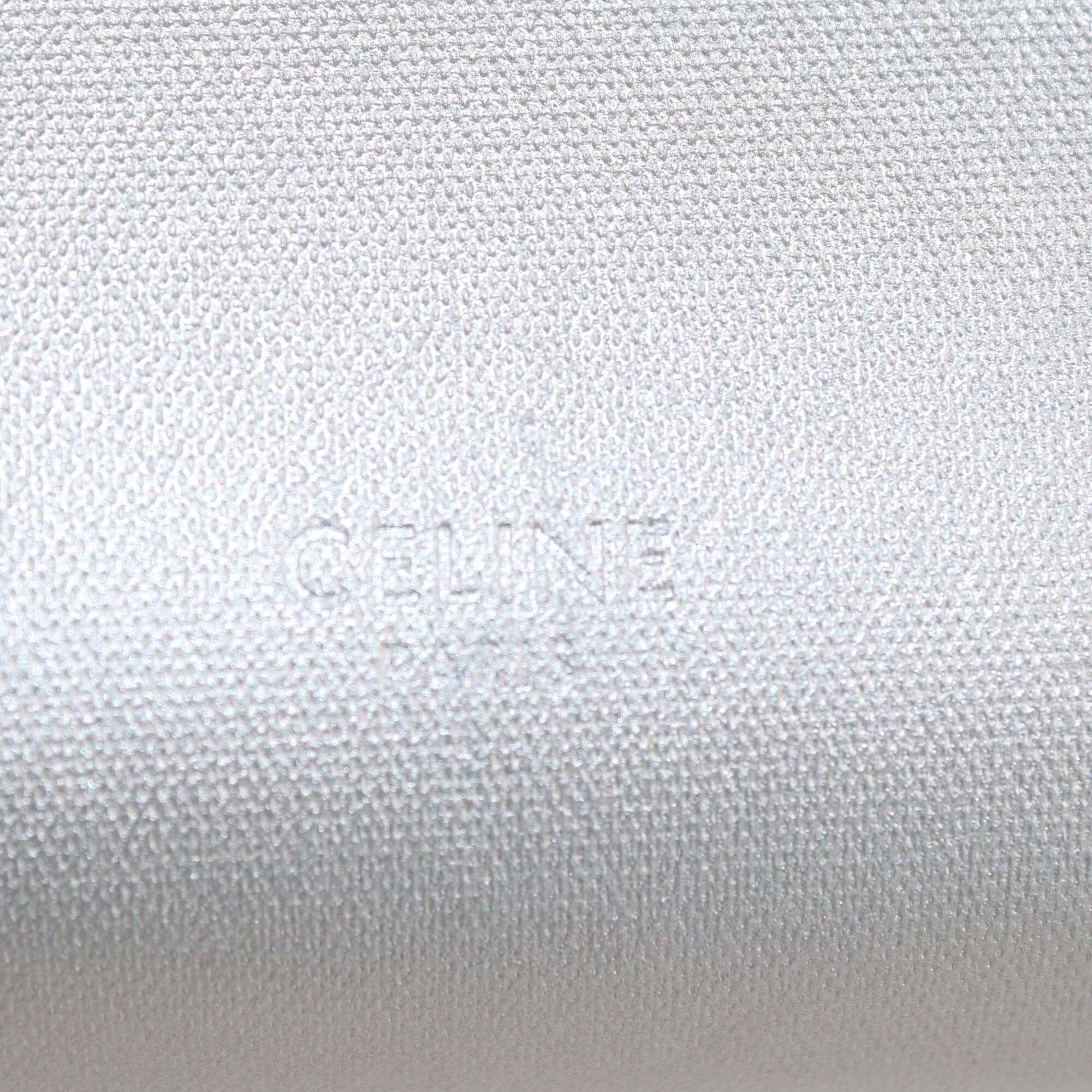 Celine Metallic Grey Nano Belt Top Handle Bag Womens Celine 
