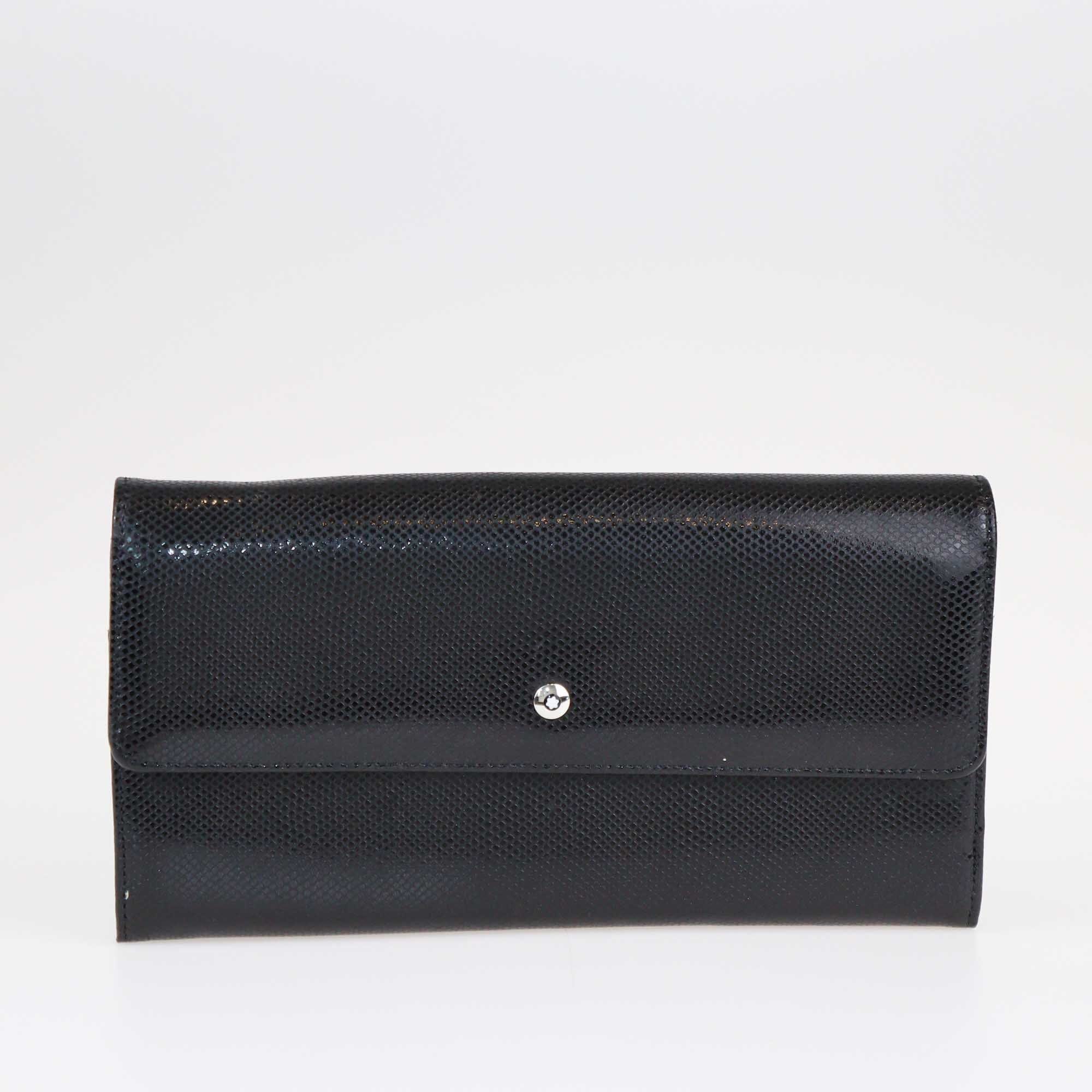 Mont Blanc Black Continental Wallet Bags Mont Blanc 