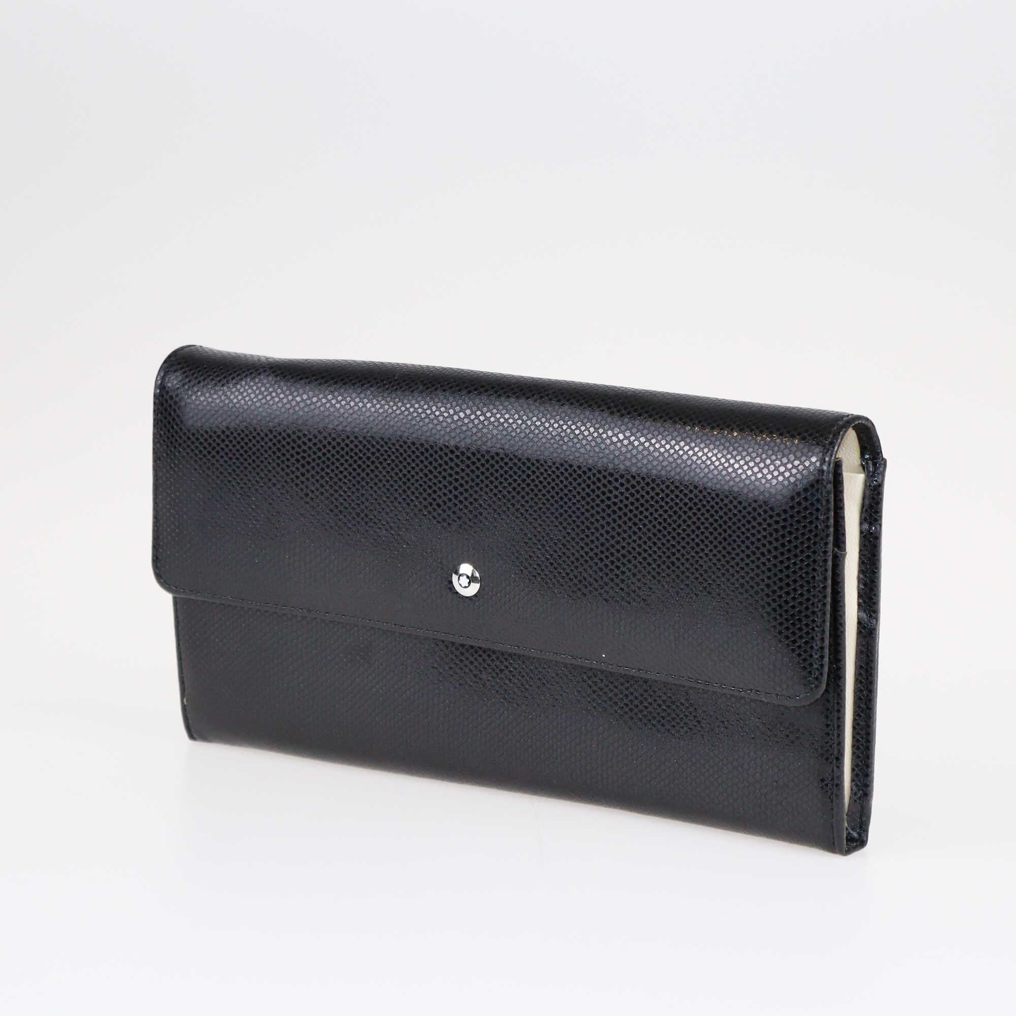 Mont Blanc Black Continental Wallet Bags Mont Blanc 