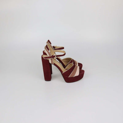 MICHAEL Michael Kors Multicolor Suede Harper Platform Block Heel Sandals