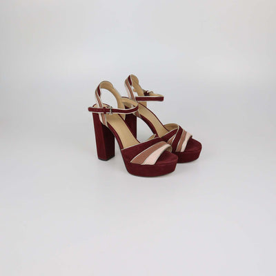 MICHAEL Michael Kors Multicolor Suede Harper Platform Block Heel Sandals