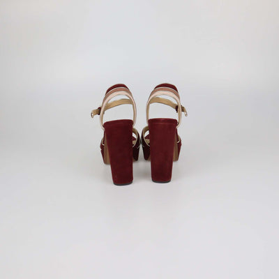 MICHAEL Michael Kors Multicolor Suede Harper Platform Block Heel Sandals