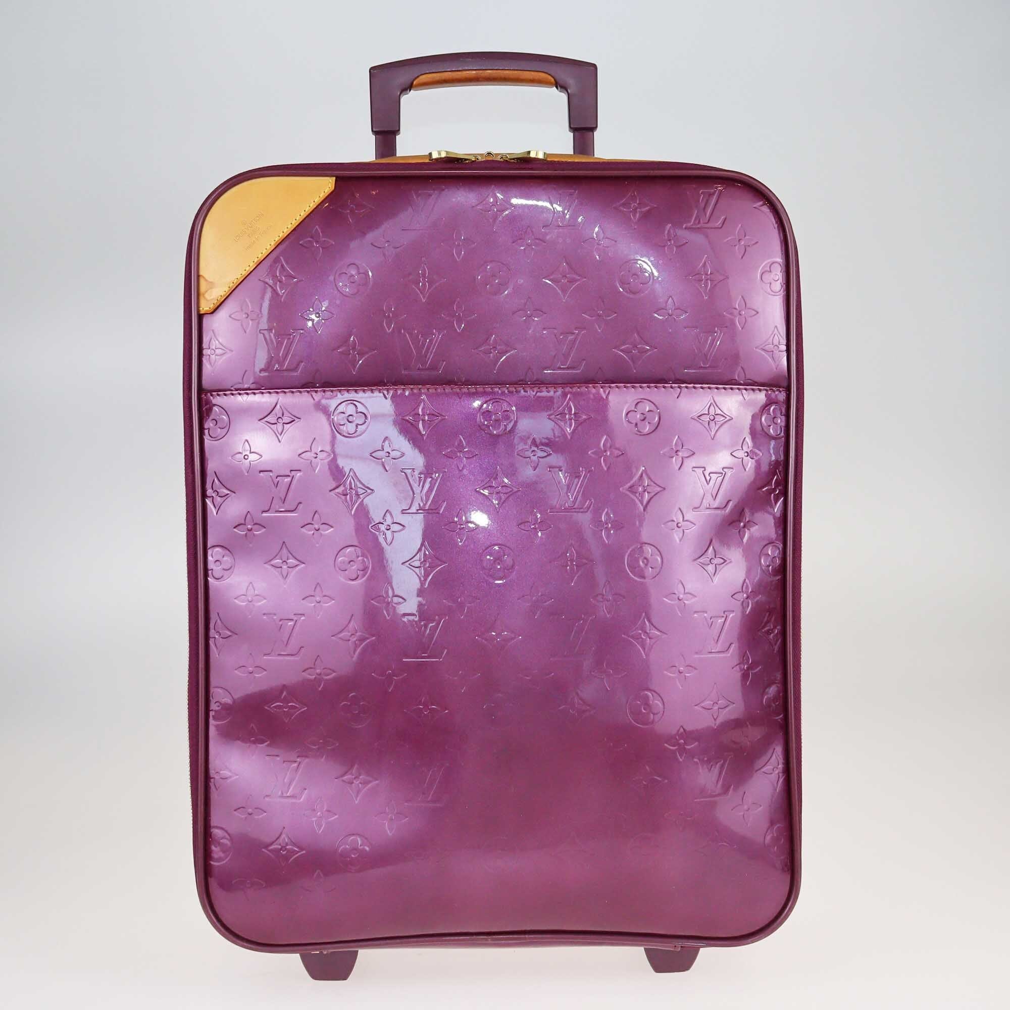 Louis Vuitton Violette Monogram Vernis Pegase 45 Suitcase Bags Louis Vuitton 