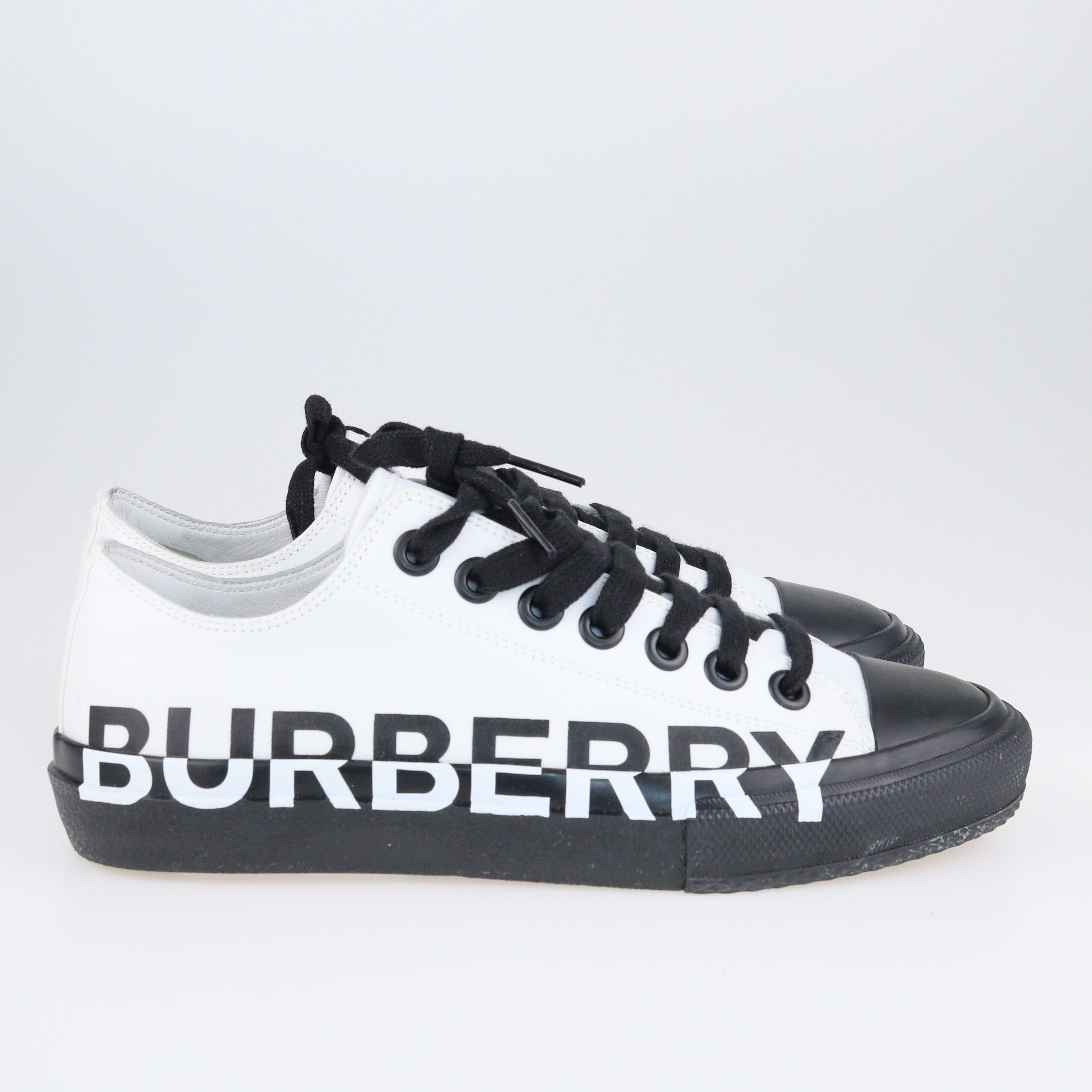 Black/White Wo Larkhall Logo Sneaker Shoes Burberry 