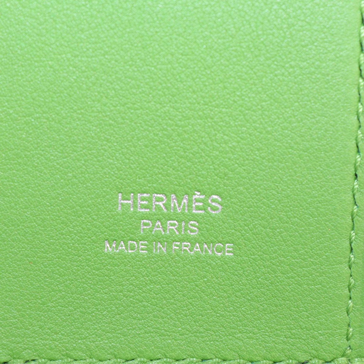 Hermes Vert Yucca Swift and Epsom Leather Kelly Pocket Bag Strap