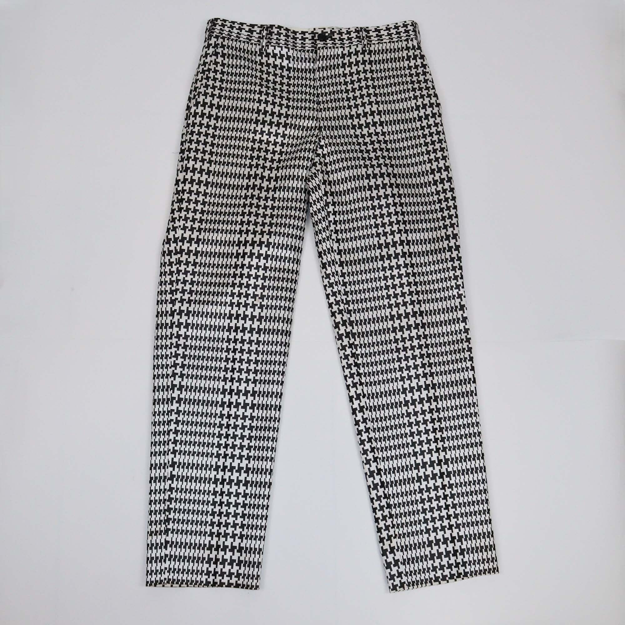 Comme Des Garcons Black/White Pattern Pants Womens Comme des Garcons 