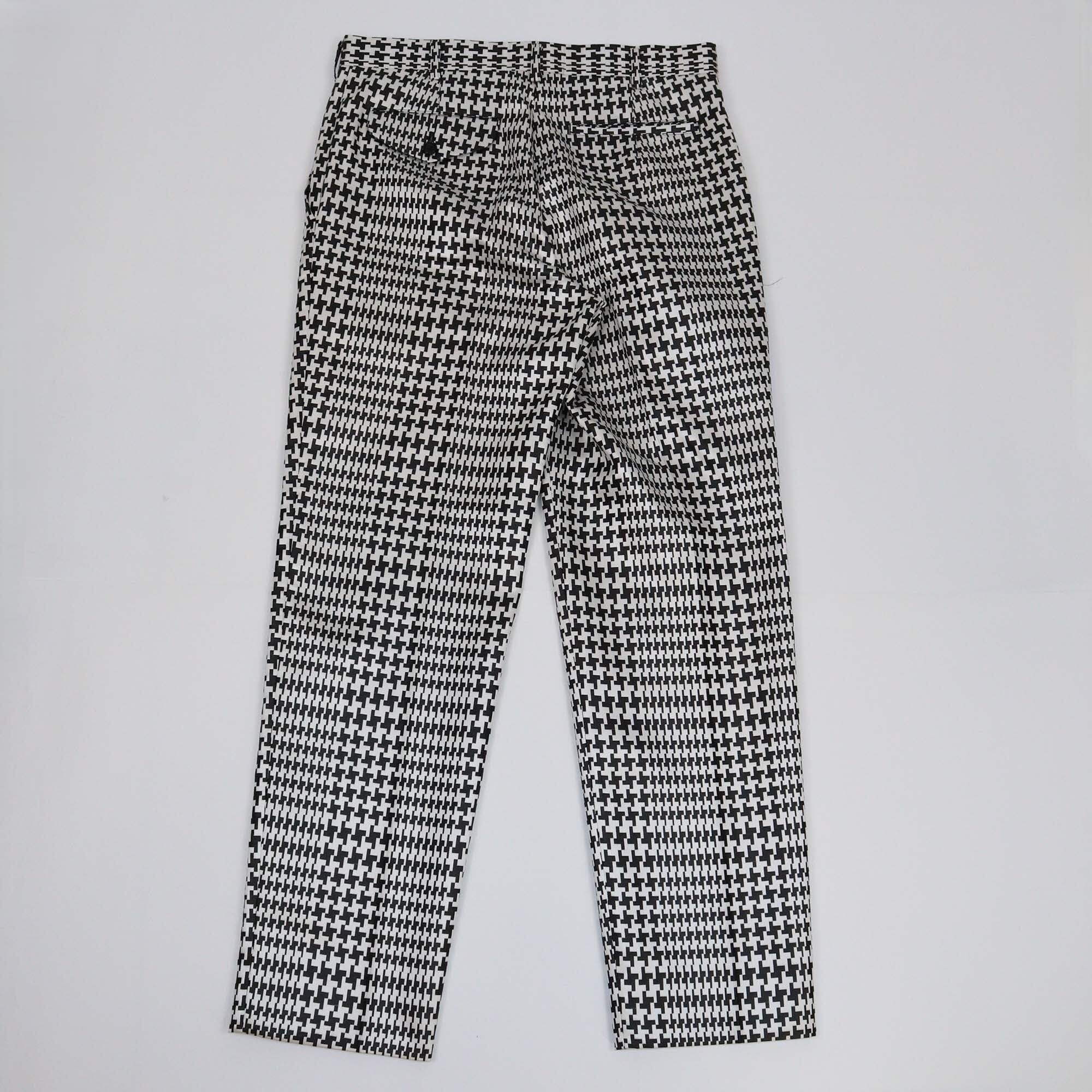 Comme Des Garcons Black/White Pattern Pants Womens Comme des Garcons 