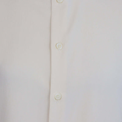 Loro Piana Lemon Chiffon Silk Dylan Collar Long Sleeve Thea Shirt