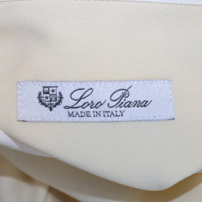 Loro Piana Lemon Chiffon Silk Dylan Collar Long Sleeve Thea Shirt