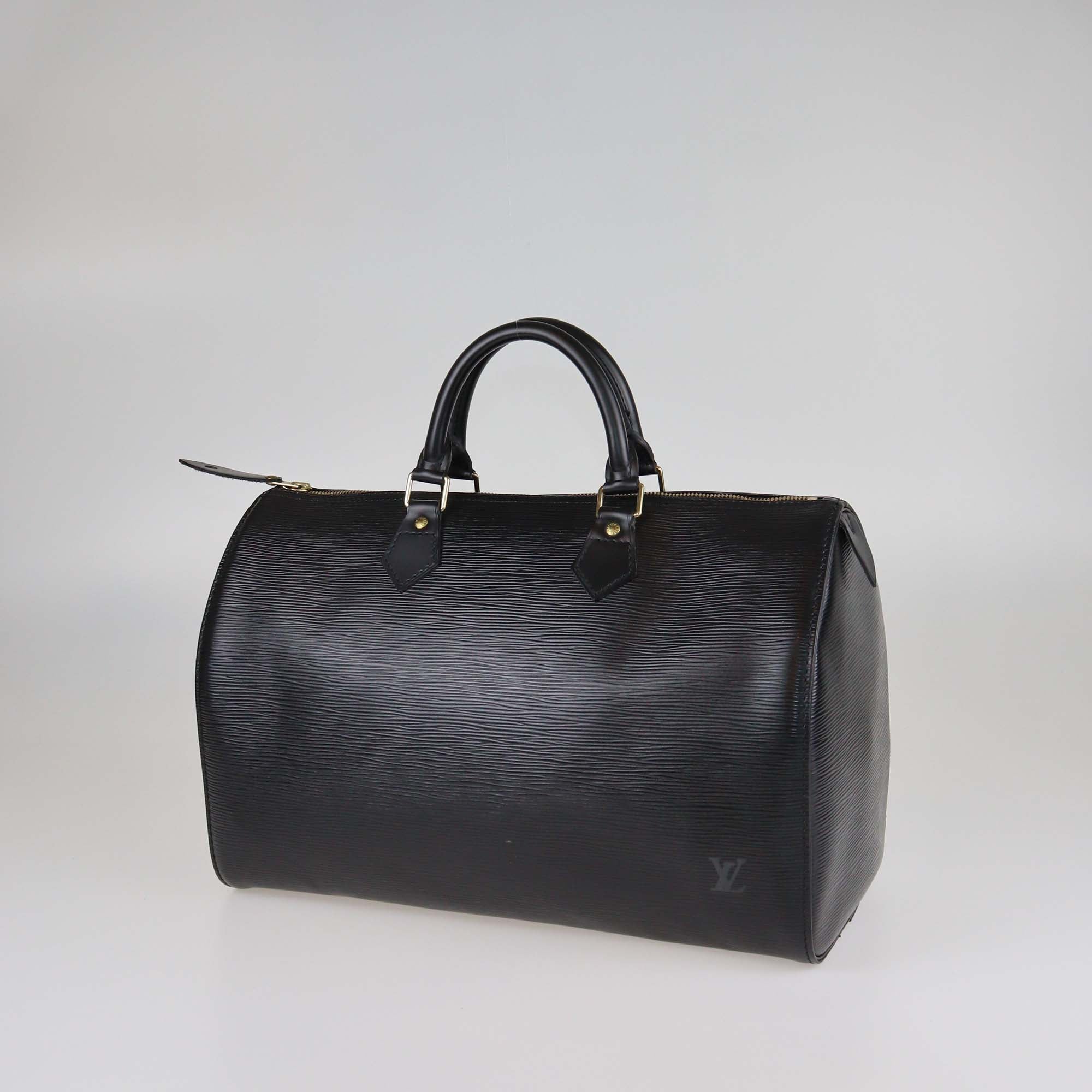 Louis Vuitton Black Epi Leather Speedy 35