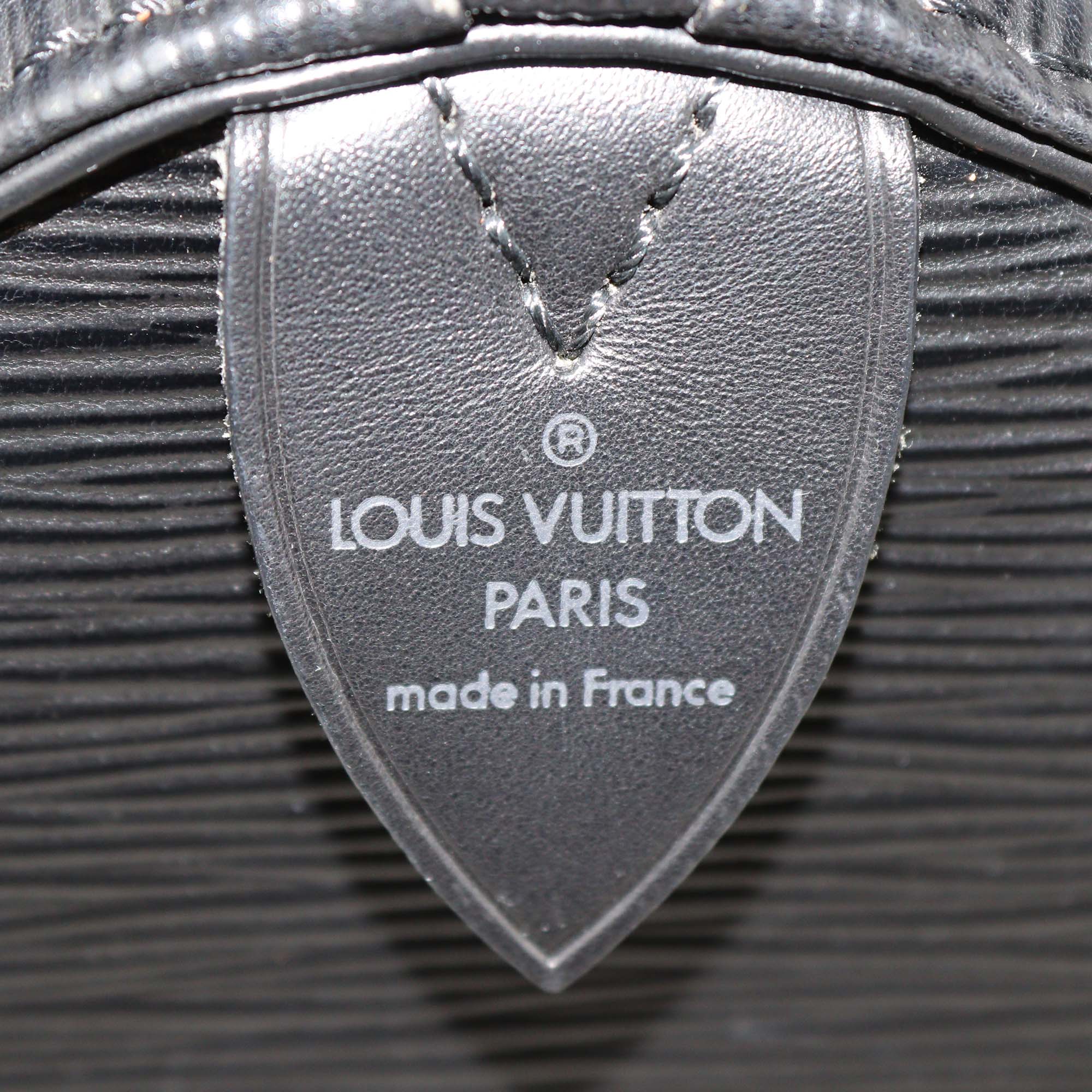 Louis Vuitton Black Epi Leather Speedy 35