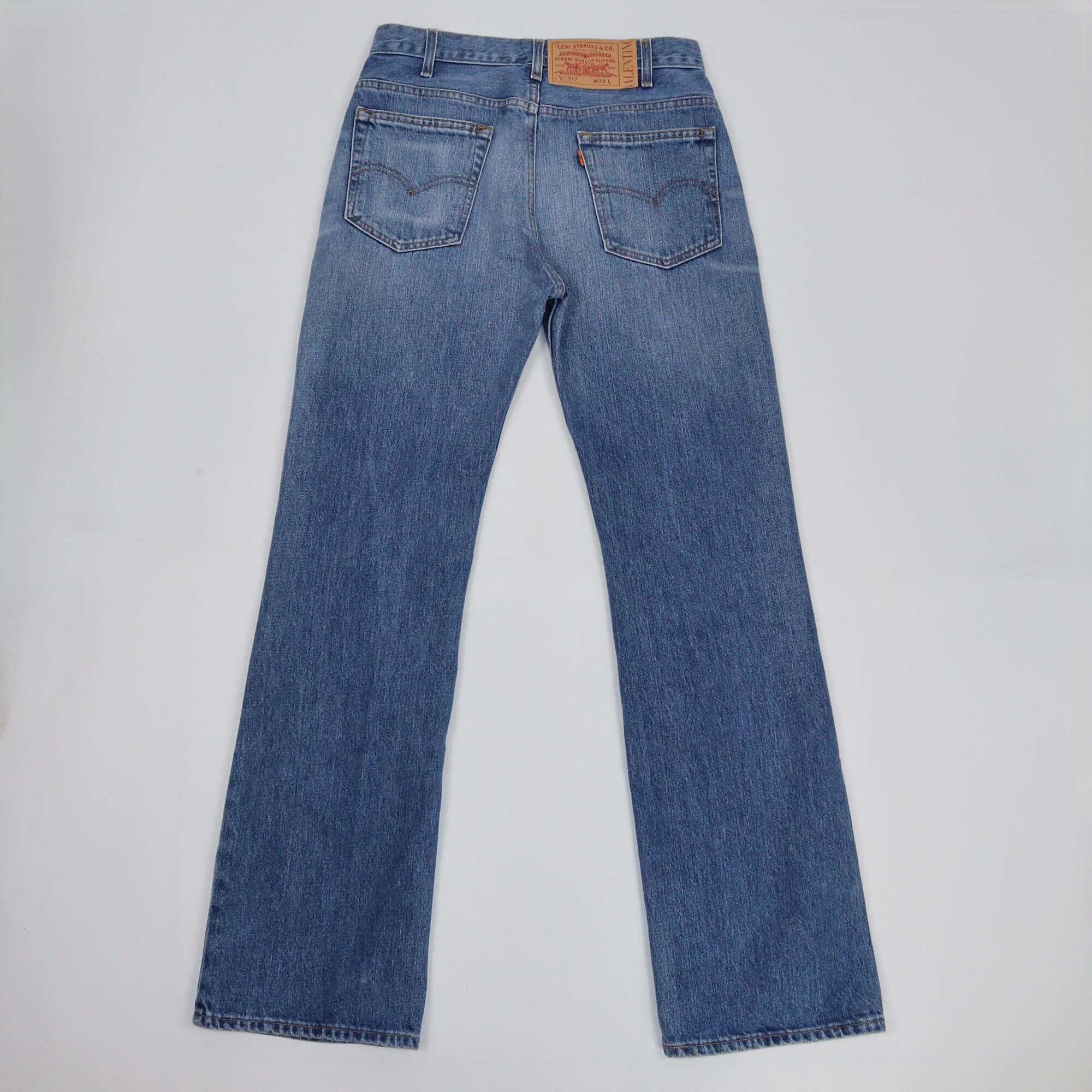 Valentino x Levis Blue Denim Straight Leg Pants