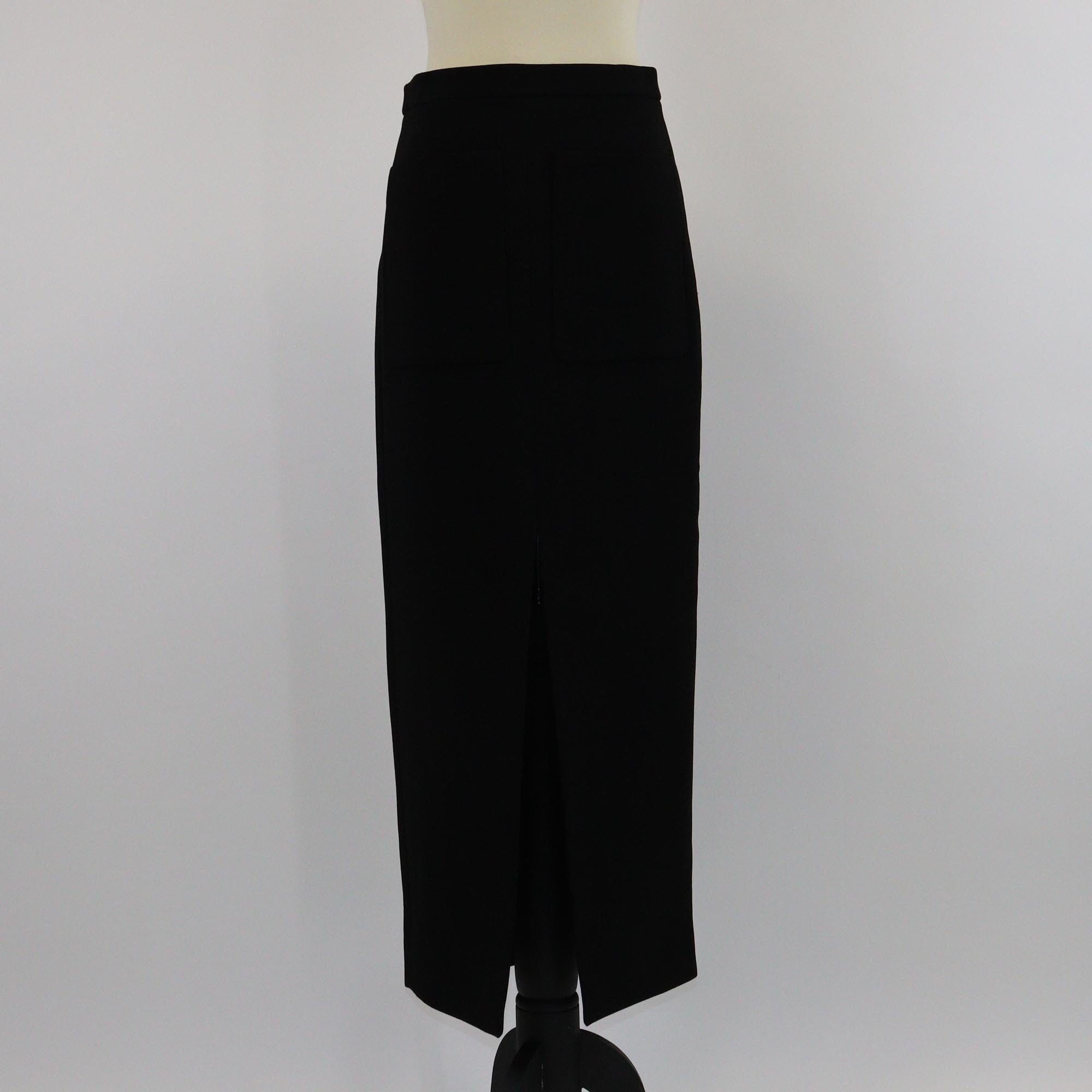 Merchant Archive Black Double Pocket Maxi Skirt Womens Merchant Archive 