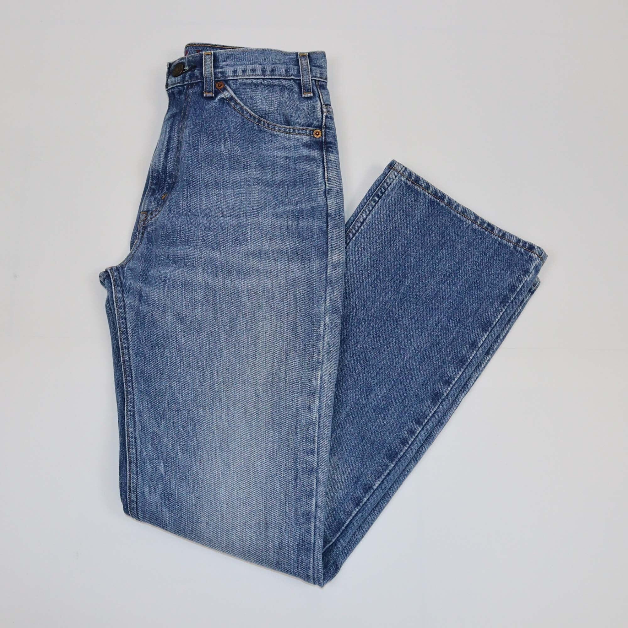 Valentino x Levis Blue Denim Straight Leg Pants Womens Valentino x Levis 