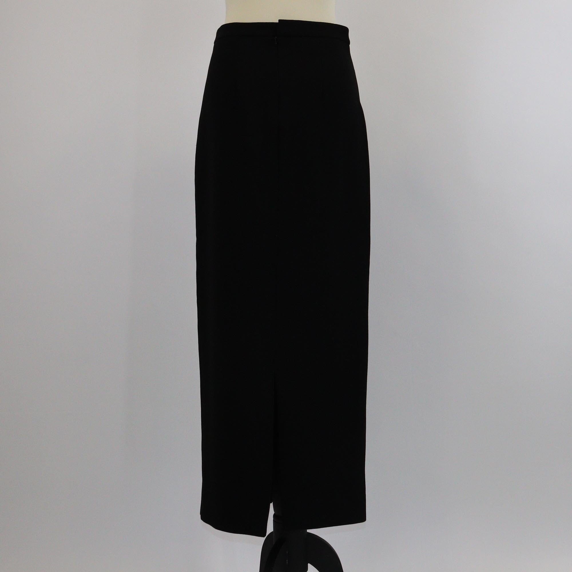 Merchant Archive Black Double Pocket Maxi Skirt Womens Merchant Archive 